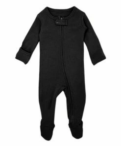 Loved Baby Sleepers Black Organic Cotton Zip Sleeper