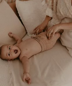 Kute Cuddles Taupe Knit Tie Bloomers