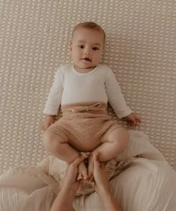 Kute Cuddles Taupe Knit Tie Bloomers
