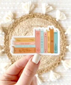 Elyse Breanne Designs Stack Of Books Sticker Paper Goods