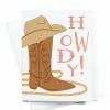 Onderkast Party Time Howdy Cowgirl Boot Greeting Card