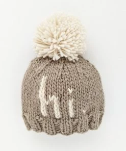 Huggalugs Knits Hi Pebble Brown Knit Beanie