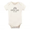 Tenth + Pine Human Kind Be Both Black + Natural Organic Onesie Bodysuits