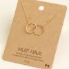 Fame Accessories Circle Link Necklace