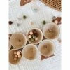 Elm + Otter Wooden Counting Bowls + Felt Balls Toy 1 Elm + Otter Wooden Counting Bowls + Felt Balls Toy