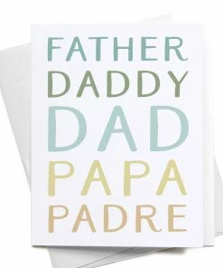 Onderkast Party Time Father Daddy Dad Papa Padre Greeting Card