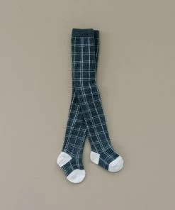 Olivia J Dark Grey Gridline Tights