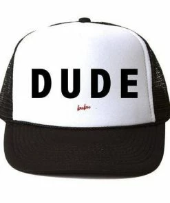 Bubu Dude White + Black Trucker Hat