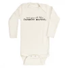 Tenth + Pine Bodysuits Farmers Market Black + Natural Organic Long Sleeve Onesie