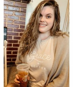 Saucetribe Graphic Tees Grace + Coffee Tee