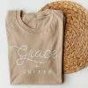 Saucetribe Graphic Tees Grace + Coffee Tee