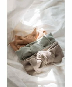 Mae + Skye Headwear Mushroom Ribbed Knit Headwrap