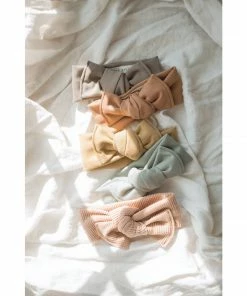 Mae + Skye Headwear Mushroom Ribbed Knit Headwrap