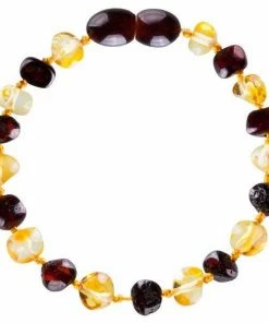 Powell's Owl Jewelry Amber Baroque Honey + Cherry Bracelet