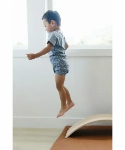 Mebie Baby Blue Horizon Organic Cotton Shorts Set