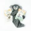 Slumberkins Ibex Slate Snuggler Book Bundle - Emotional Courage Collection Books + Puzzles