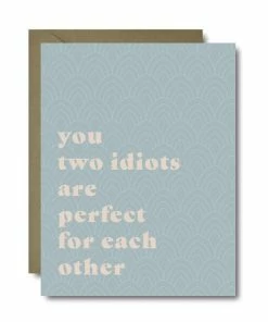 Black Lab Studio Party Time Two Idiots Wedding Greeting Card