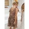 Lia + Lou Brown Floral Twirly Tie Dress Dresses