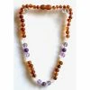 Sweet Tree Amber Amber + Amethyst + Opalite Necklace 13"