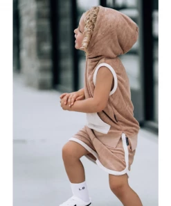 Little Bipsy Bottoms Cinnamon Terry Track Shorts