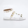 J+j Shoes White Sandal With Studs