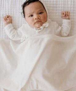 Jamie Kay Headwear Natural Organic Cotton Pointelle Bonnet