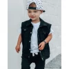 Little Bipsy Black Wash Denim Vest Outerwear
