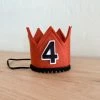 Cutest Little Party # 4 Copper Felt + Black Pom Trim + Black/white Crown Party Time