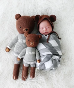 Cuddle And Kind Oliver The Bear Knit Handcrafted Regular Doll Dolls + Plushies