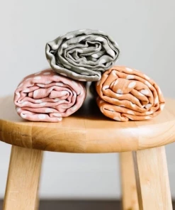 Mini Wander Polka Dot Amber Muslin Swaddle Swaddles + Blankets