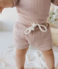 Jamie Kay Knits Dusky Rose Organic Cotton Waffle Easton Top