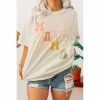 J+j Graphic Tees Mama Stacked Oversized Cream Tee