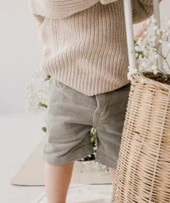 Jamie Kay Dusted Olive Jude Cord Shorts