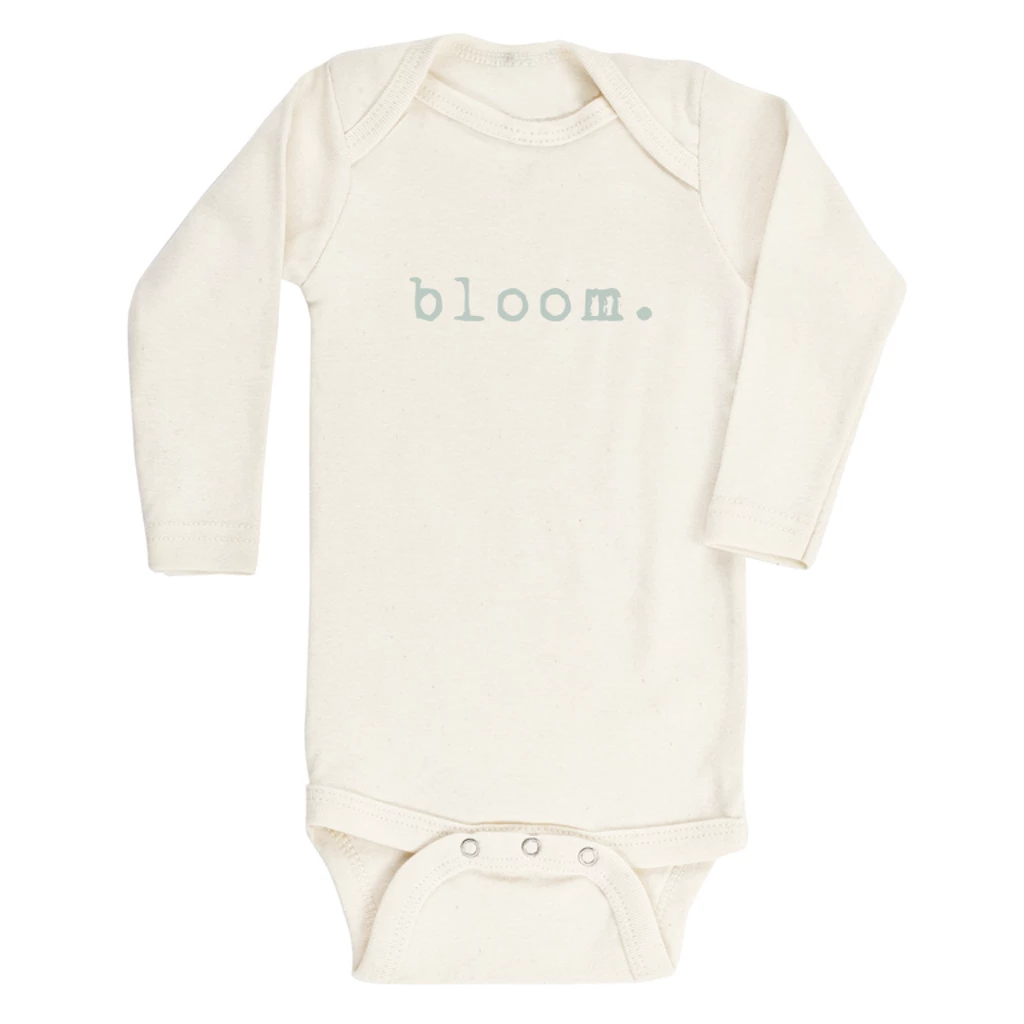 Tenth + Pine Bodysuits Bloom Sage + Natural Organic Long Sleeve Onesie 3 Tenth + Pine Bodysuits Bloom Sage + Natural Organic Long Sleeve Onesie