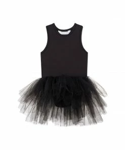 I Love Plum Dresses Black Tank Tutu Dress