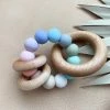 Bannor Toys Seaglass Wooden Ring Silicone Teether
