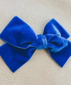 Bows For Show Headwear Navy Blue Hair Bow Clip