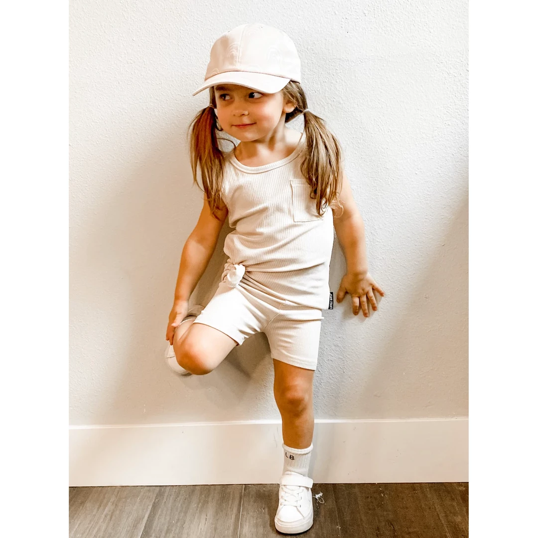 Little Bipsy Shell Ribbed Pocket Tank Top Tee 4 Little Bipsy Shell Ribbed Pocket Tank Top Tee