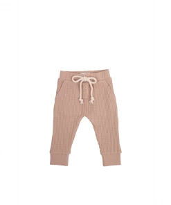 Jamie Kay Dusky Rose Organic Cotton Waffle Oliver Pants