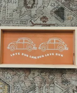 Emrose Decor Love Bug Vintage Peach Sign