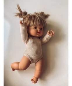 Beige Minikane Long Sleeve Romper Minikane Clothing