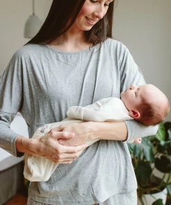 Goumi Kids Preemie + Newborn Cloud Bamboo Organic Gown 17 Goumi Kids Preemie + Newborn Cloud Bamboo Organic Gown