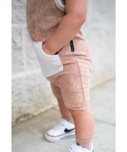 Little Bipsy Cinnamon Terry Cloth Romper