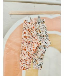 Evelina Apparel Ivory + Terra Cotta Jersey Leggings Bottoms