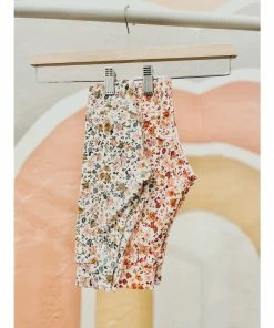 Evelina Apparel Ivory + Blue Jersey Leggings