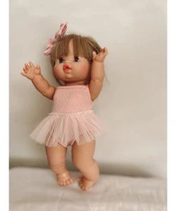 Dolls + Plushies Light Pink Romper + Tutu Set Minikane Clothing