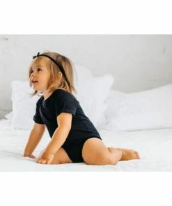 Little Bipsy Black Basic Bodysuit Onesie