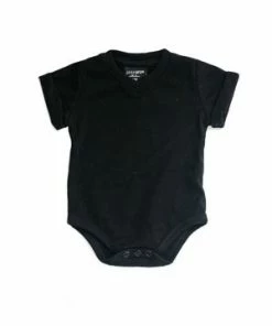 Little Bipsy Black Basic Bodysuit Onesie