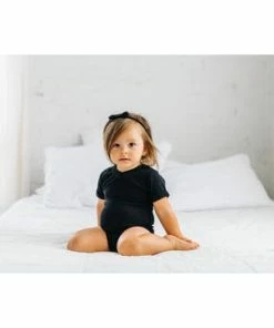 Little Bipsy Black Basic Bodysuit Onesie