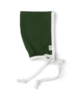 Goumi Kids Headwear Pine Hunter Green Thermal Bamboo Bonnet